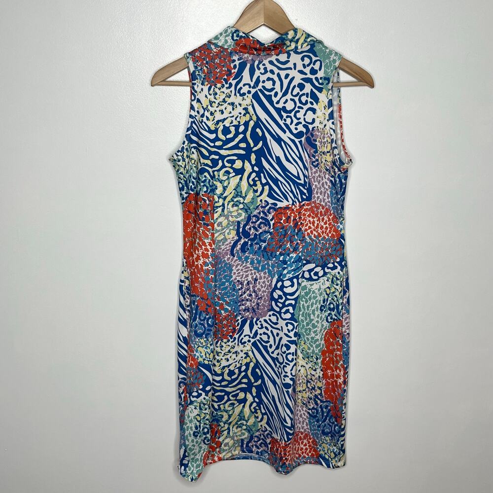 Tee 2 Sea Womens Shift Dress XS Blue Pockets Stretch Comfort Golf Tennis Outdoor - Picture 8 of 9